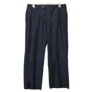 Versace pants Mens 36x28 navy blue Wool & Silk flat front straight leg Executive